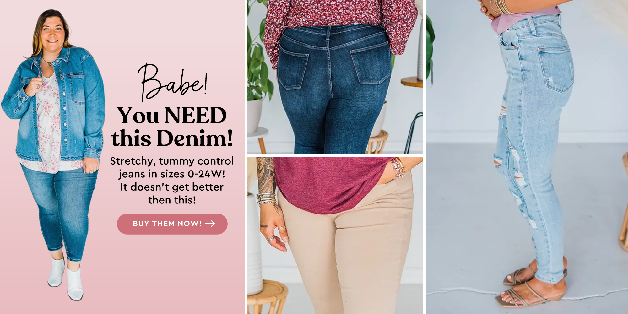 Babe! You need this Judy Blue tummy control denim, Shop all our denim styles!