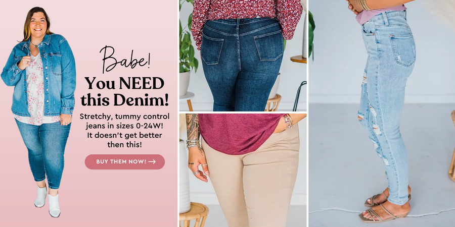 Babe! You need this Judy Blue tummy control denim, Shop all our denim styles!