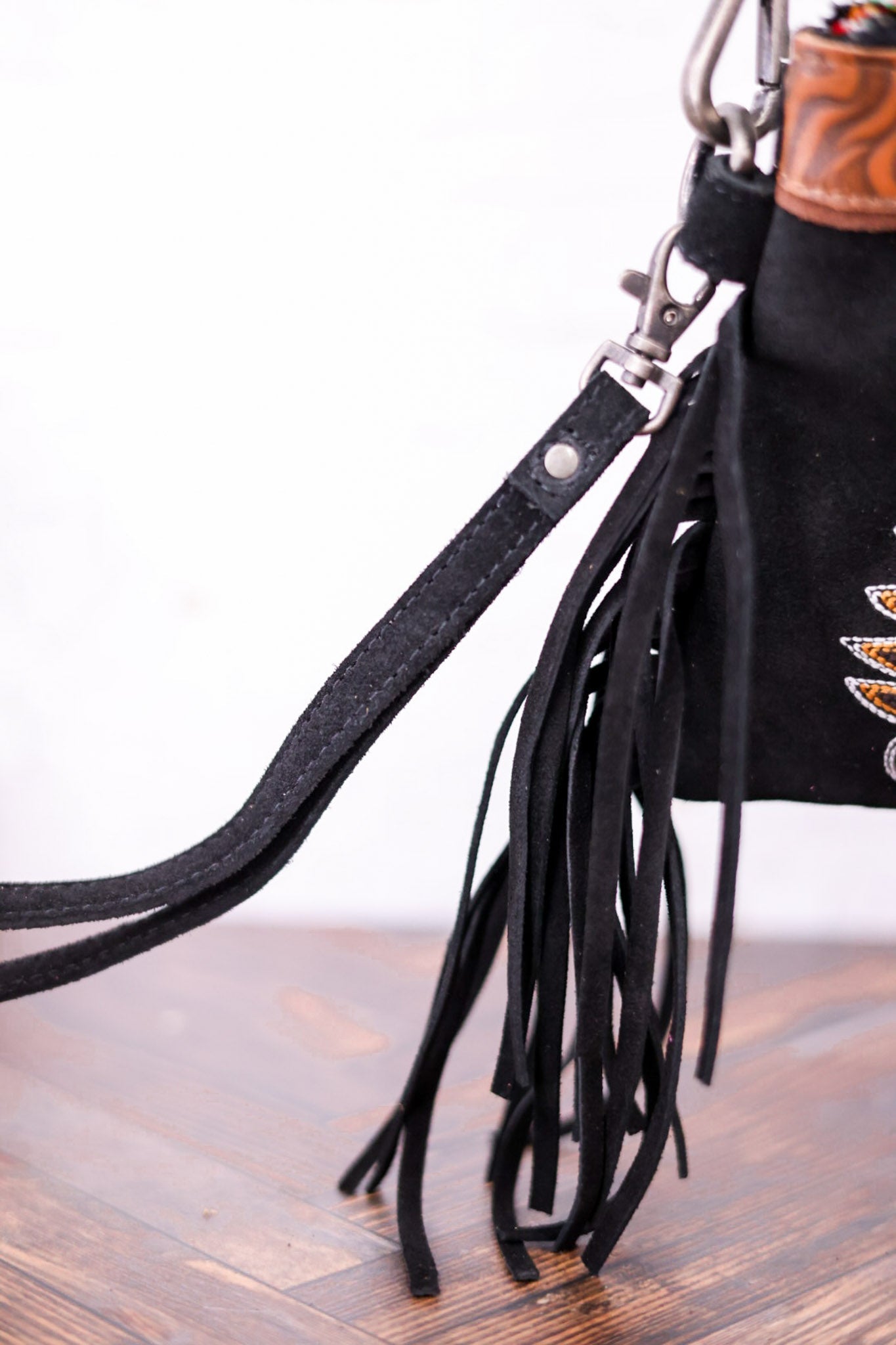 Desert Wing Black Crossbody Bag - Whiskey Skies - MYRA BAGS