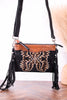 Desert Wing Black Crossbody Bag - Whiskey Skies - MYRA BAGS