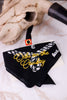 "Dibs On The Cowboy" Black Western Print Bandana - Whiskey Skies - KAXI