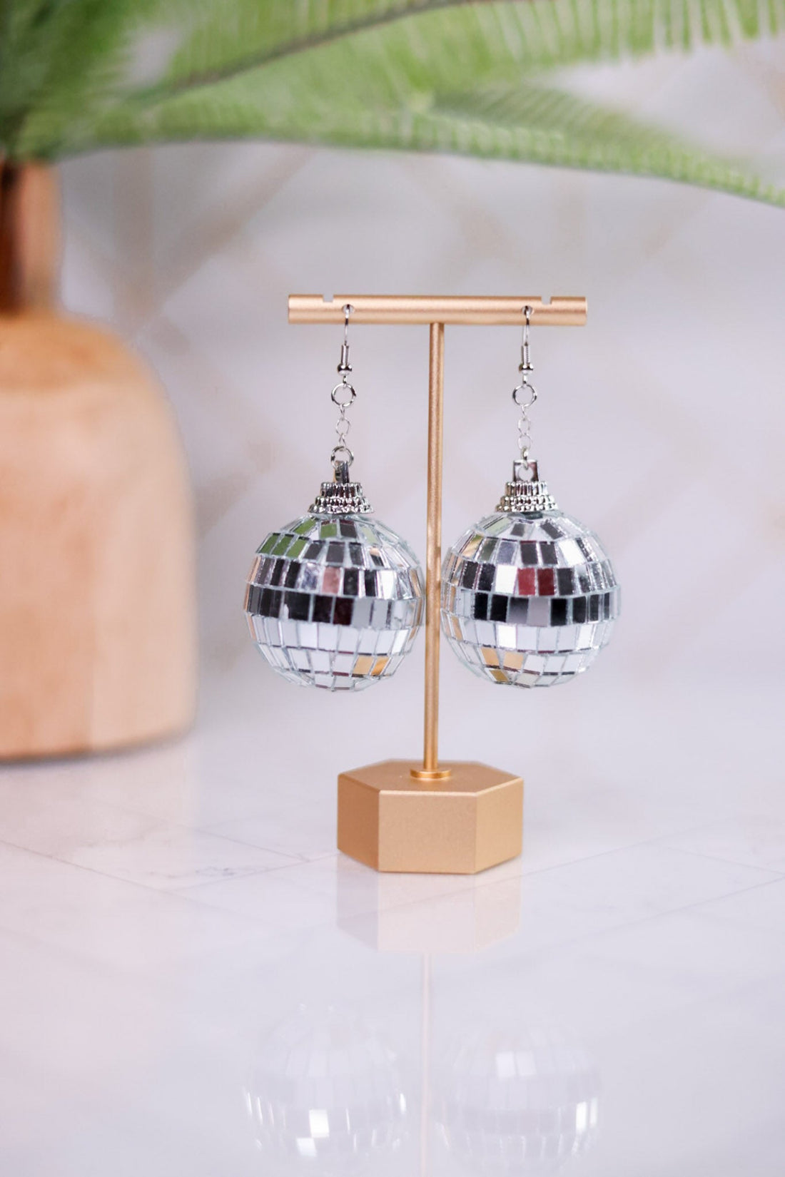 Disco Ball Earrings - Whiskey Skies - TALKING OUT OF TURN