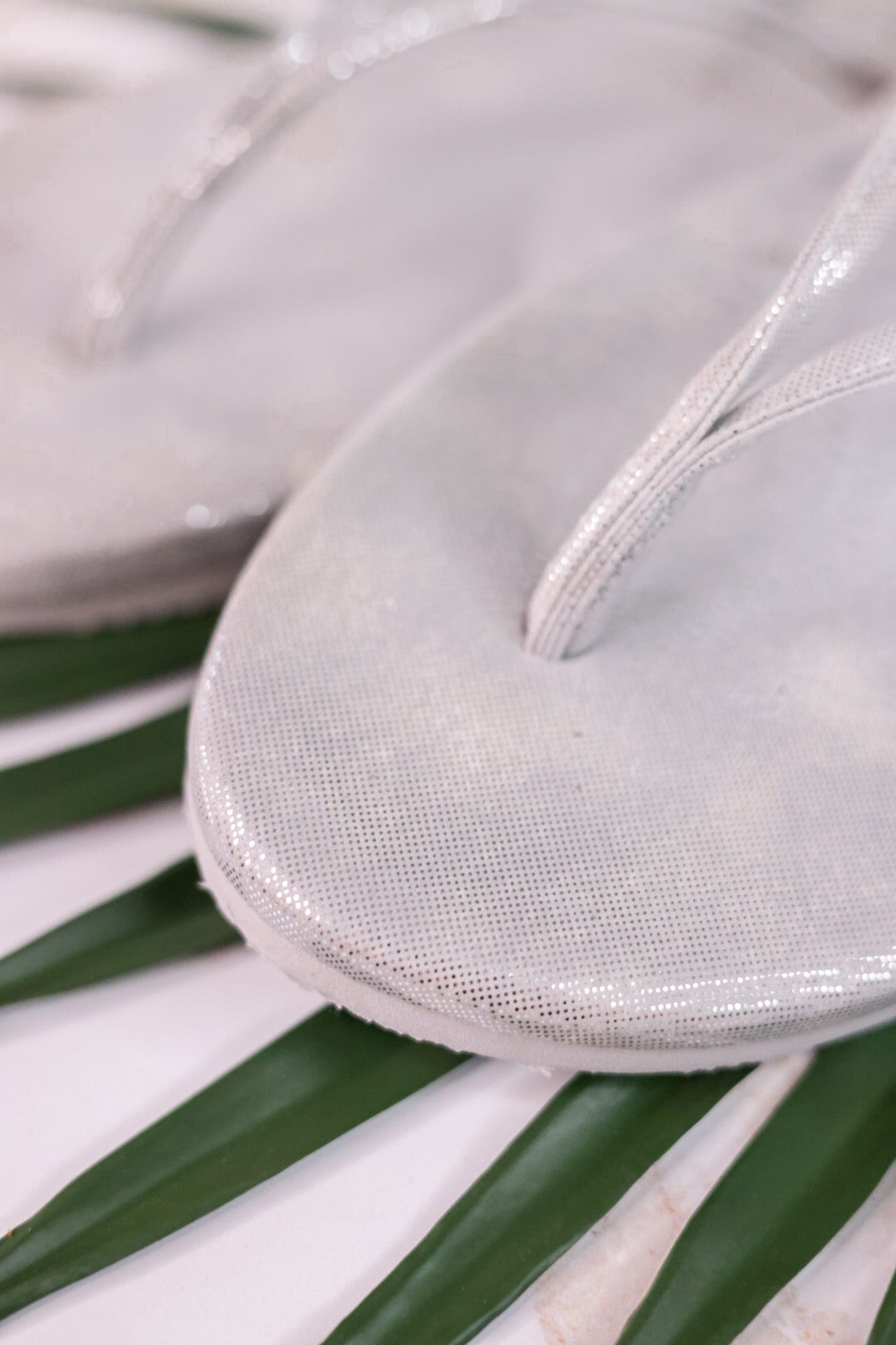 Disco Ball Silver Thong Sandals - Whiskey Skies - FLOJOS