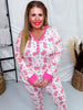 Disco Cherry Jogger PJ Set - Whiskey Skies - SHIRLEY & STONE