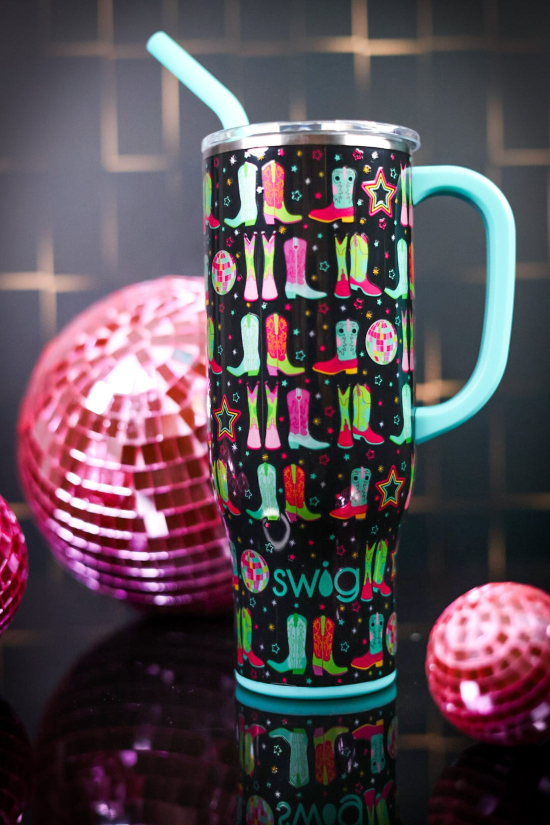 Disco Cowgirl Mega Mug (30oz) - Whiskey Skies - SWIG LIFE