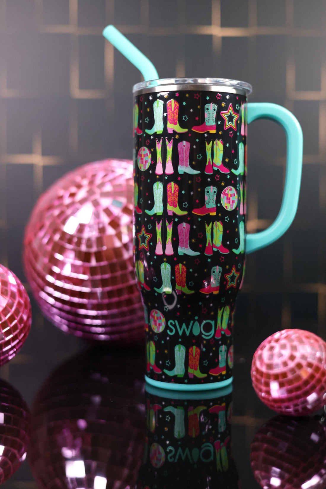 Disco Cowgirl Mega Mug (30oz) - Whiskey Skies - SWIG LIFE