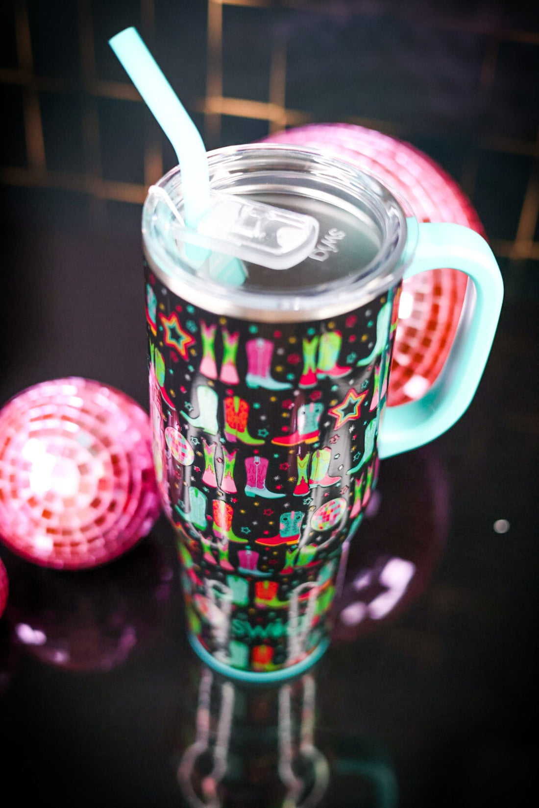 Disco Cowgirl Mega Mug (40oz) - Whiskey Skies - SWIG LIFE