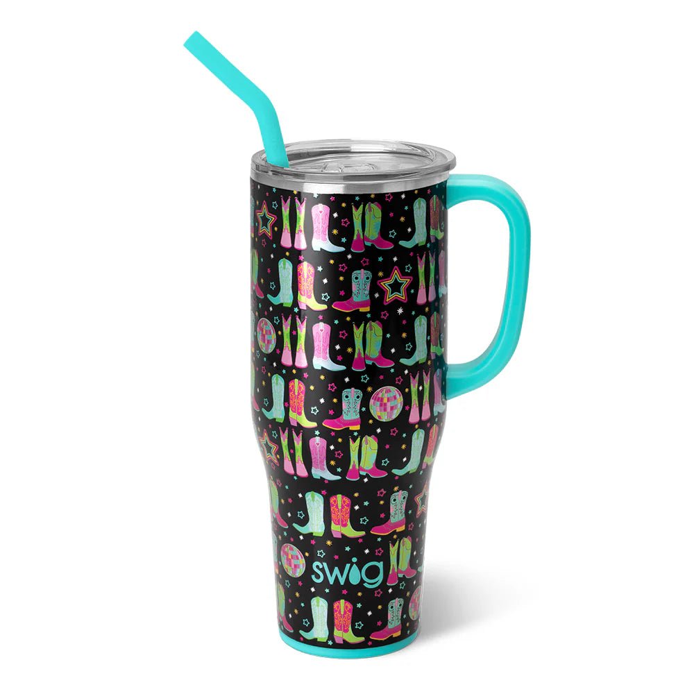 Disco Cowgirl Mega Mug (40oz) - Whiskey Skies - SWIG LIFE