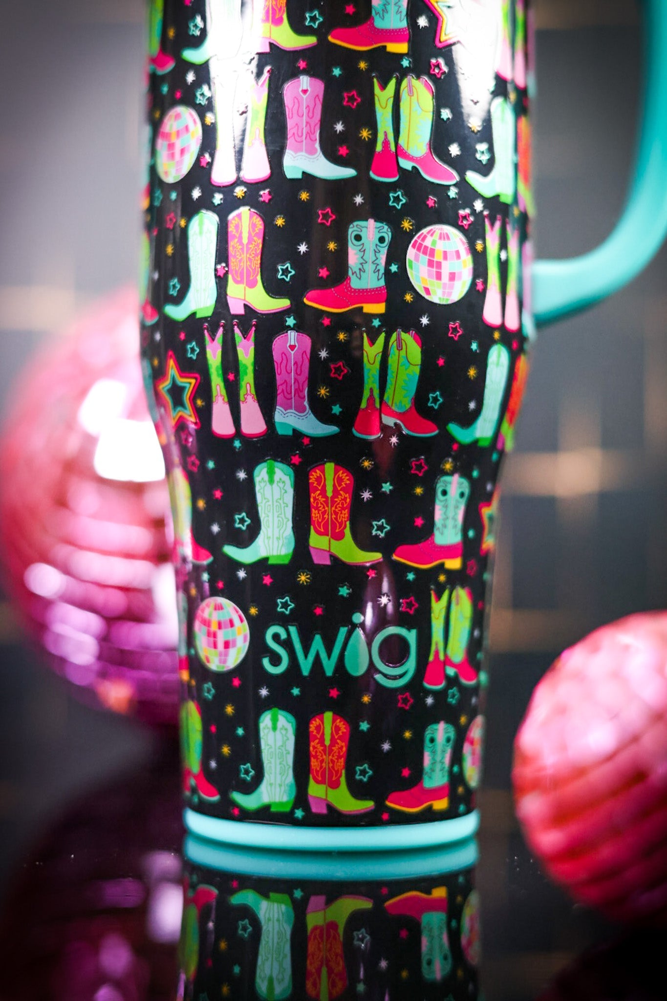 Disco Cowgirl Mega Mug (40oz) - Whiskey Skies - SWIG LIFE