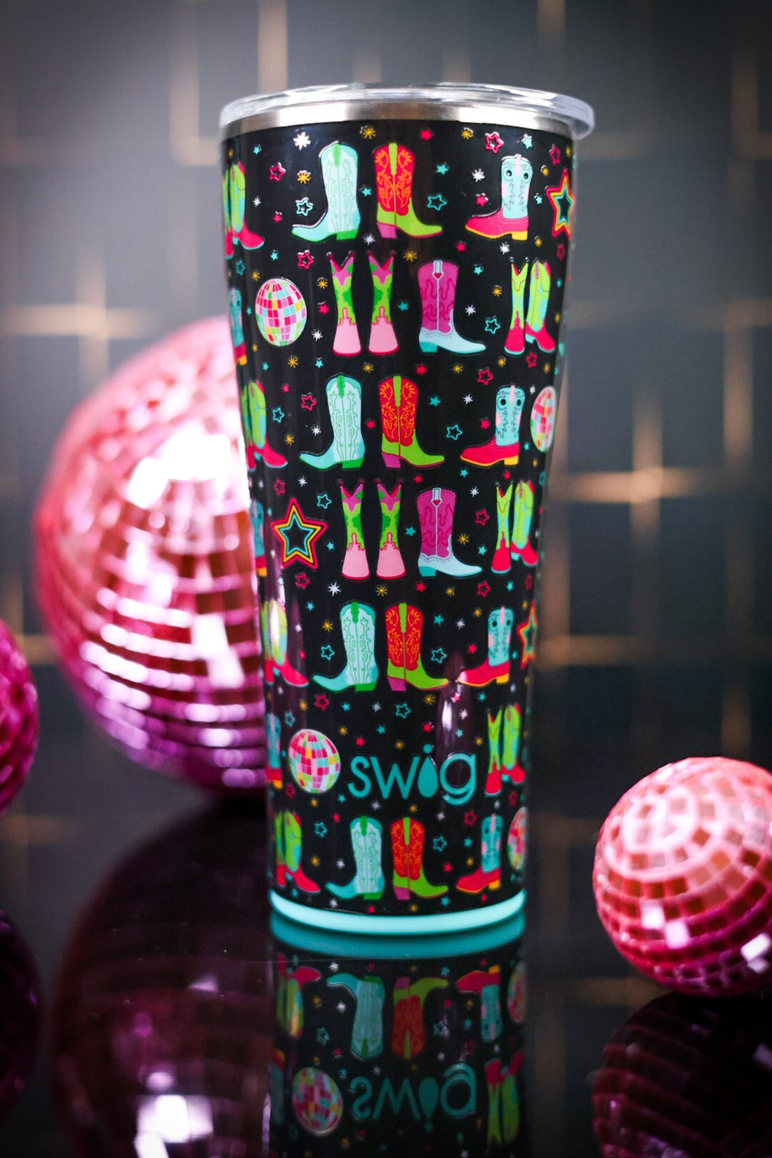 Disco Cowgirl Tumbler (32oz) - Whiskey Skies - SWIG LIFE