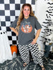 Disco Pumpkin Bow Graphic T-Shirt - Whiskey Skies - P&PD Wholesale