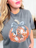Disco Pumpkin Bow Graphic T-Shirt - Whiskey Skies - P&PD Wholesale