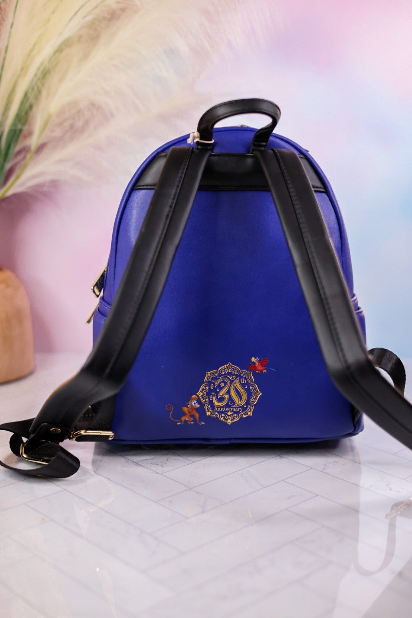 Disney Aladdin 30th Anniversary Mini Backpack - Whiskey Skies - LOUNGEFLY