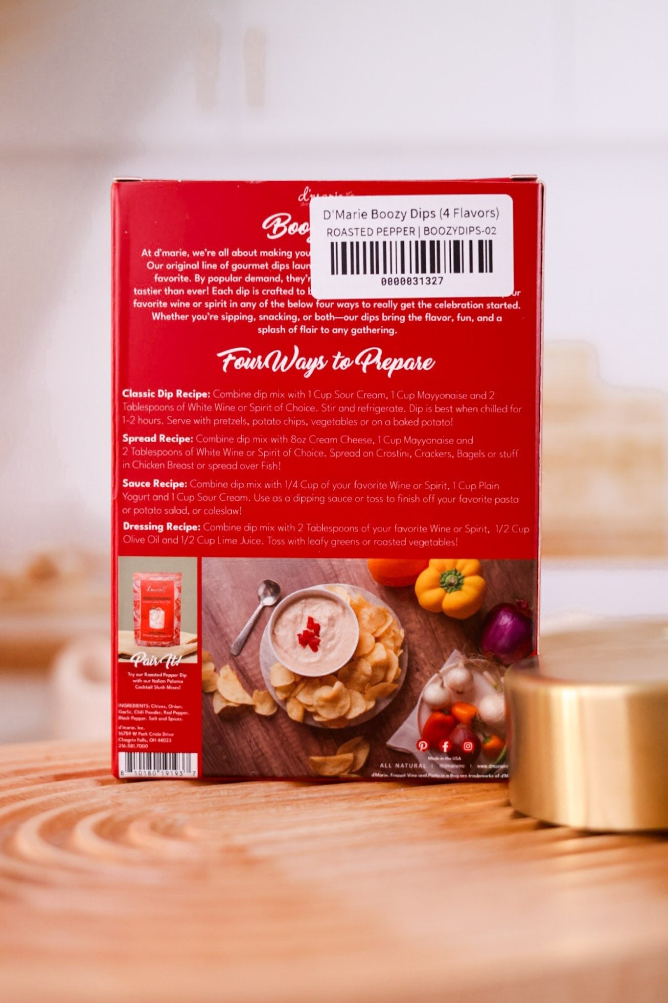 D'Marie Boozy Dips (4 Flavors) - Whiskey Skies - D'MARIE, INC