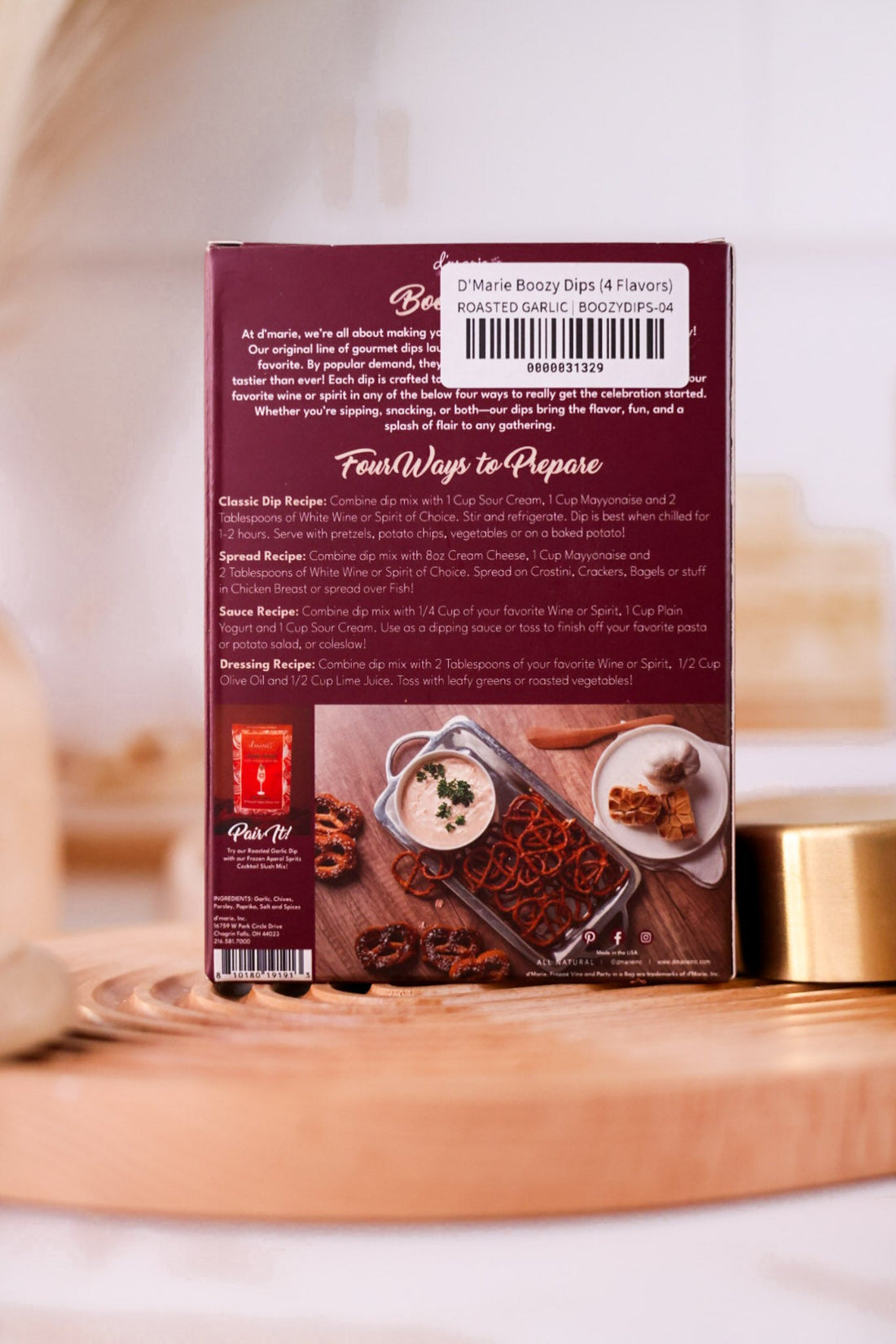 D'Marie Boozy Dips (4 Flavors) - Whiskey Skies - D'MARIE, INC