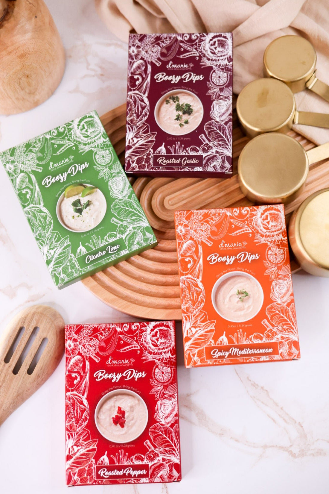 D'Marie Boozy Dips (4 Flavors) - Whiskey Skies - D'MARIE, INC