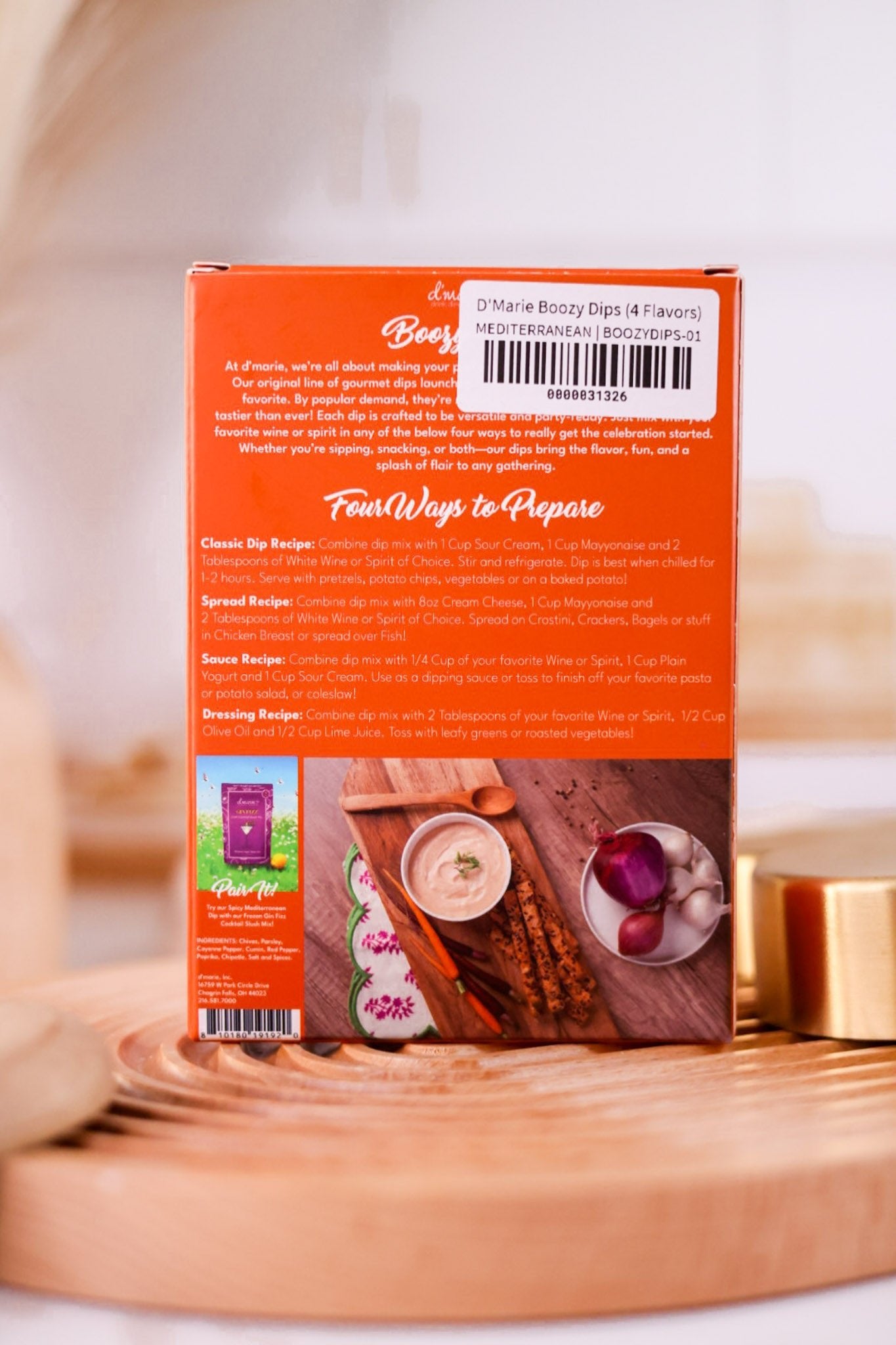 D'Marie Boozy Dips (4 Flavors) - Whiskey Skies - D'MARIE, INC