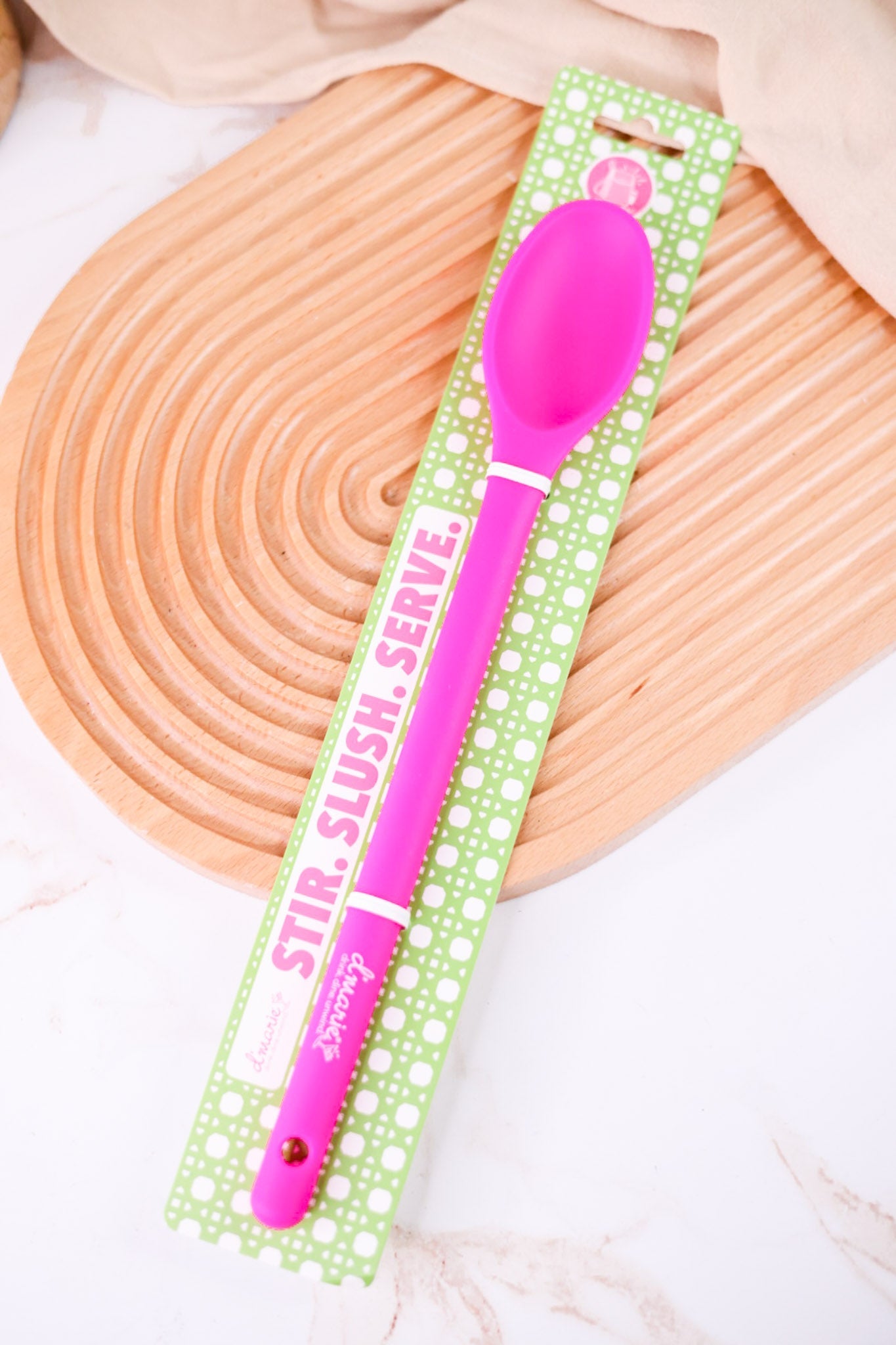D'Marie Pink Stir - And - Serve Slush Spoon - Whiskey Skies - D'MARIE, INC
