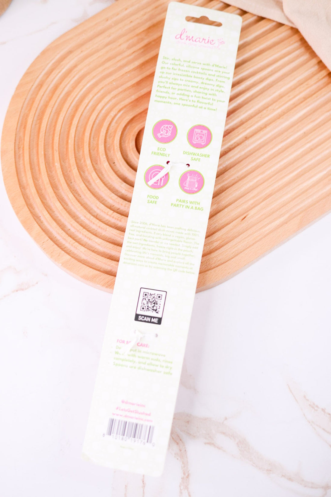 D'Marie Pink Stir - And - Serve Slush Spoon - Whiskey Skies - D'MARIE, INC