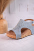 Docie Doe Wedges In Denim - Whiskey Skies - CORKYS FOOTWEAR