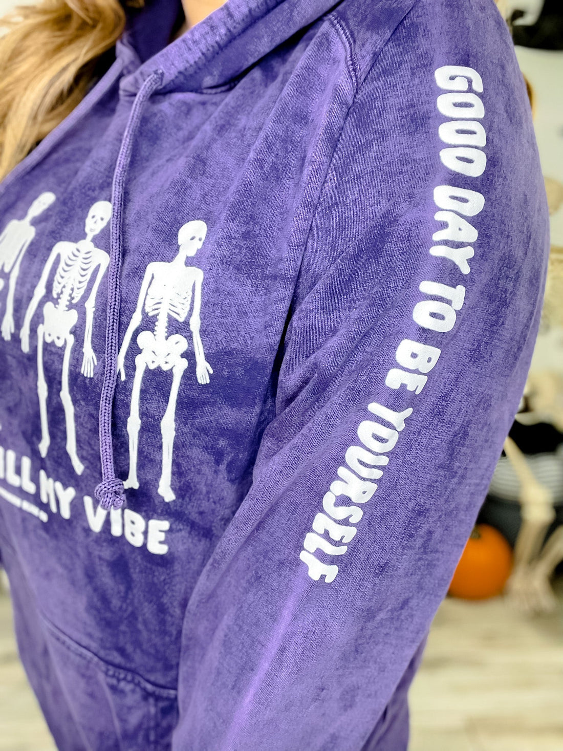 Don't Kill My Vibe Hoodie - Glows In The Dark! - Whiskey Skies - SOUTHERN BLISS COMPANY