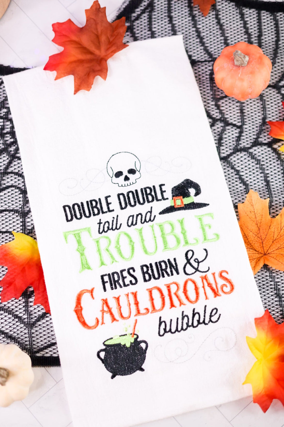 Double Double Toil And Trouble Flour Sack Towel - Whiskey Skies - C & F ENTERPRISES