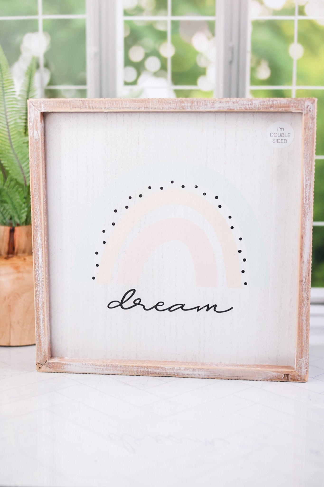 Double Sided Rainbow Dream Sign FINAL SALE - Whiskey Skies - ADAMS & CO