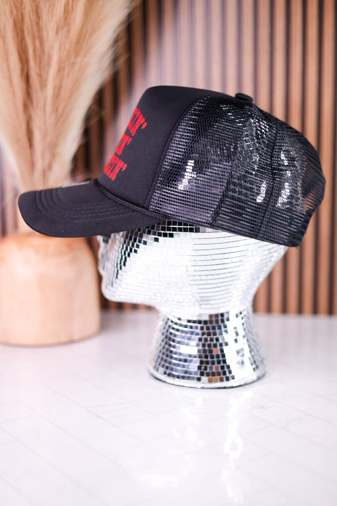 Drinkin' Dancin' Romancin' Foam Front Trucker Hat - Whiskey Skies - TRASH FLOWERS TRUCKER HATS