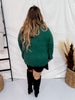 Drop Shoulder Pullover Sweater in Hunter Green - Whiskey Skies - SWEET LOVELY BY JEN