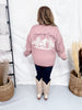 Dusty Pink "Found My Cowboy" Cardigan - Whiskey Skies - POLAGRAM + BAEVELY
