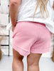 Dusty Pink French Terry Stevie Shorts - Whiskey Skies - MICHELLE MAE