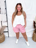 Dusty Pink French Terry Stevie Shorts - Whiskey Skies - MICHELLE MAE
