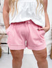 Dusty Pink French Terry Stevie Shorts - Whiskey Skies - MICHELLE MAE