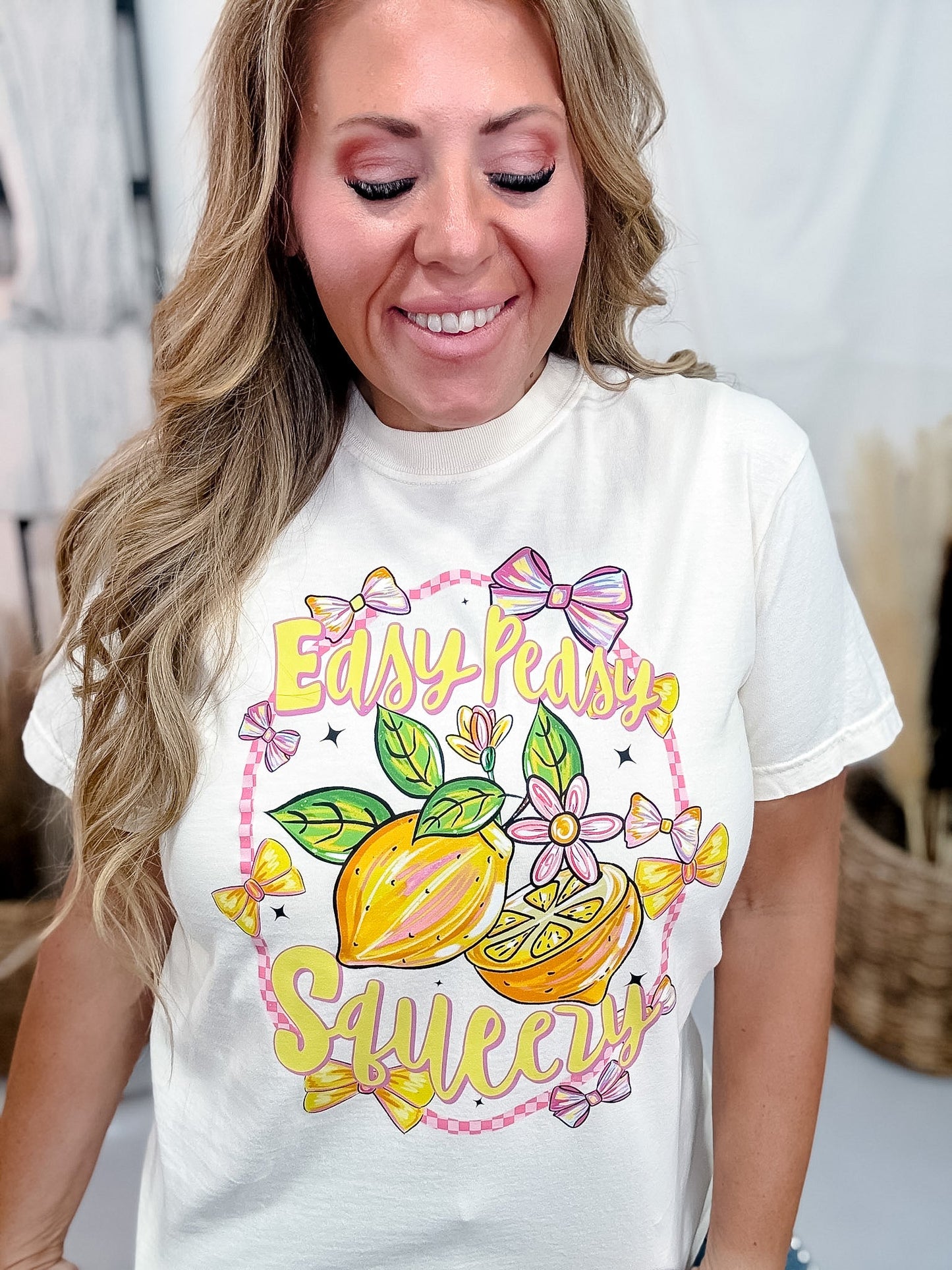 Easy Peasy Lemon Squeezy Graphic Tee - Whiskey Skies - FESTIVITEES