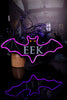 Eek Wood and Neon Hanging Bat Sign - Whiskey Skies - SPECIAL T IMPORTS INC