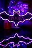 Eek Wood and Neon Hanging Bat Sign - Whiskey Skies - SPECIAL T IMPORTS INC
