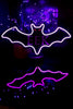 Eek Wood and Neon Hanging Bat Sign - Whiskey Skies - SPECIAL T IMPORTS INC