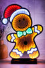 Electric Infinity Lighted Gingerbread Man W/ Stocking Cap - Whiskey Skies - GERSON COMPANIES