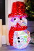 Electric Lighted Holographic Snowman - Whiskey Skies - GERSON COMPANIES