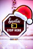 Electric "Santa Stop Here" Infinity Light - Whiskey Skies - GERSON COMPANIES