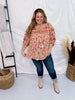 Embroidered Babydoll Top W/ V - Neckline - Whiskey Skies - ANDREE BY UNIT