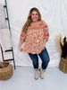Embroidered Babydoll Top W/ V - Neckline - Whiskey Skies - ANDREE BY UNIT