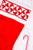 Embroidered Peppermint Christmas Stocking - Whiskey Skies - RAZ IMPORTS