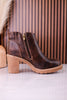 Espresso Crinkle Rock Top Bootie's - Whiskey Skies - CORKYS FOOTWEAR