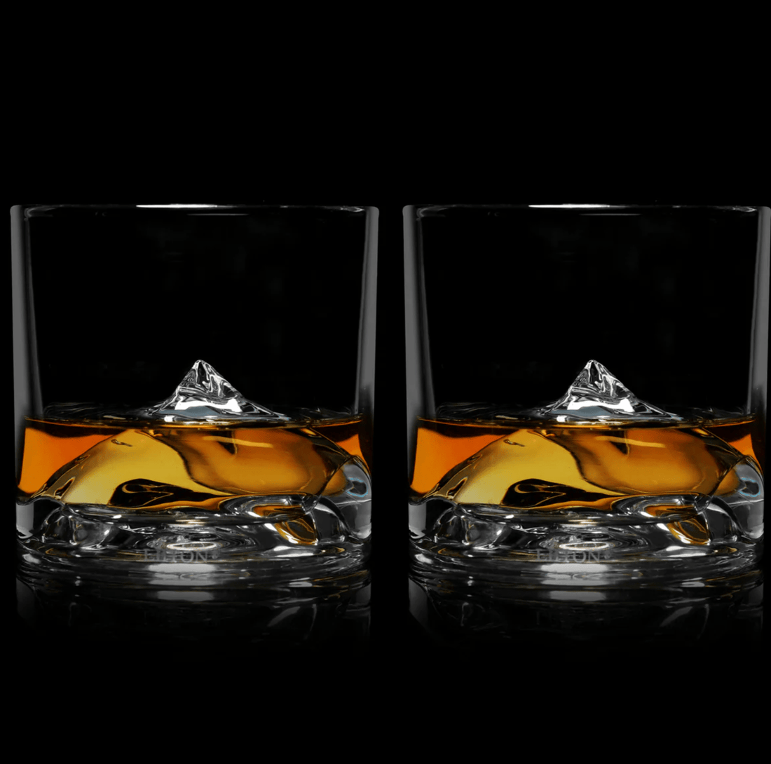 Everest Mountain Whiskey Glasses (Set Of Two) - Whiskey Skies - LIITON