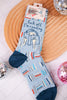 F*** Off, I'm Reading Crew Socks - Whiskey Skies - BLUE Q