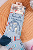 F*** Off, I'm Reading Crew Socks - Whiskey Skies - BLUE Q