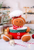 Fabric Christmas Gingerbread Man Bowl (2 Styles) - Whiskey Skies - YOUNG'S INC