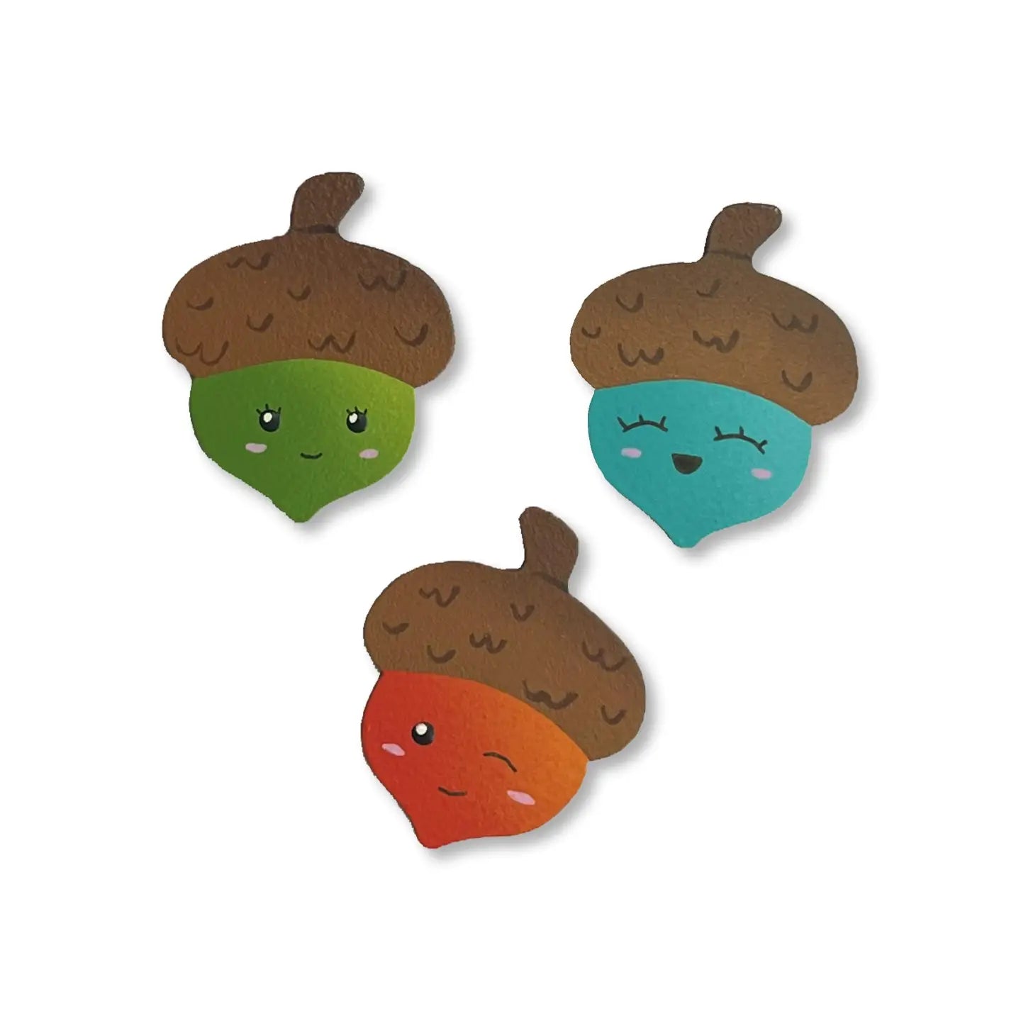 Fall Acorn Magnets S/3 - Whiskey Skies - ROEDA STUDIO