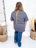 Fall Floral Smile Short Sleeve Graphic Tee - Whiskey Skies - JOCO INK GRAPHIC APPAREL